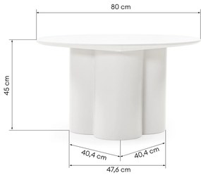 Konferenční stolek Lazaro 80 cm šedo-béžový