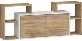 Polička RIO 2D craft biela/zlatý