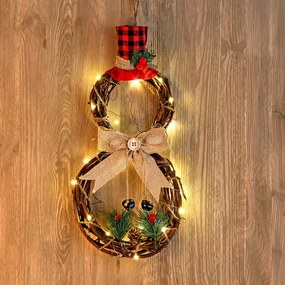 LED dekorácia "Snehuliak" 40 x 20 cm