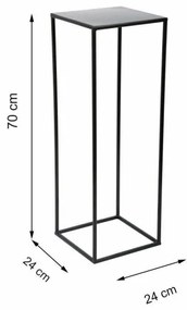 Stojan na kvety 70x24 cm čierna