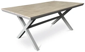Autronic Záhradný stôl, hliník, polywood, béžová, AZT-S1510 OAK
