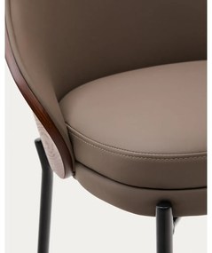 Hnedá barová stolička (výška sedadla 77 cm) Eamy – Kave Home