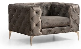 Antracitové kreslo Como – Artie