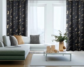 Dekorstudio Zamatový záves MOLLY 140 x 250 cm čierny