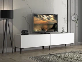TV stolík/skrinka Franc 44 (biela). Vlastná spoľahlivá doprava až k Vám domov. 1107912