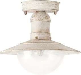 Brilagi - Vonkajšie stropné svietidlo MOLDE 1xE27/60W IP44 biela/patina
