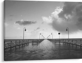 Obraz - Promenáda pri pobreží (70x50 cm)