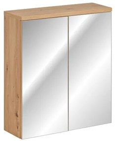 Kúpeľňová skrinka CMD SAMOA 840 dub artisan/zrkadlo