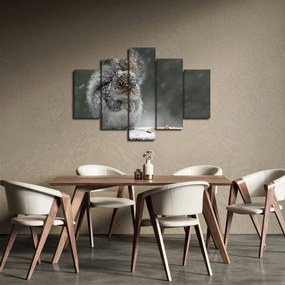 Obraz - Veverička v zime (150x105 cm)