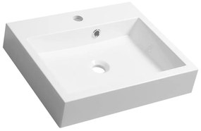 Sapho - Umývadlo na dosku ORINOKO 50x42 cm mramor/biela