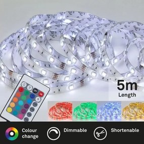 Brilo - LED RGBW Stmievateľný pásik 6,5m LED/22W/230V + DO