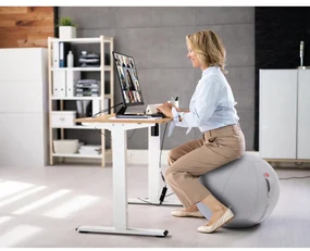 Ergonomická sedacia lopta ORBIX, sivá