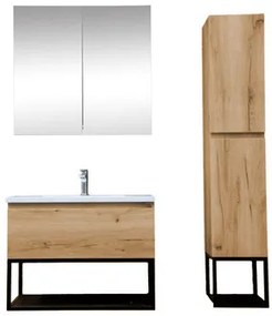 Kúpeľňová skrinka s umývadlom SAT B-Way dub mat KSETBWAY6, 1 ks