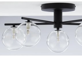 Jupiter 2046 - Prisadený luster PRATO 5xG9/10W/230V čierna/číra