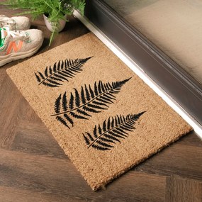 Rohožka z kokosového vlákna 40x60 cm Fern Leaf – Artsy Doormats