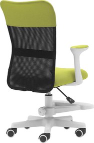 Detská stolička Neoseat MONKEY WHITE s podnožou — látka, biela / zelená