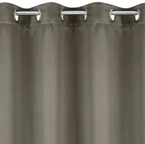 ZÁVES NA KÚŽKOCH NERISA 140X250 CM TMAVOBÉŽOVÁ