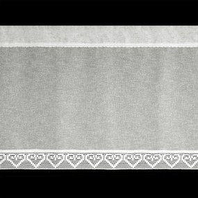 KRÁTKA ZÁCLONA NA PÁSKE GABI 150X60 CM KRÉMOVÁ