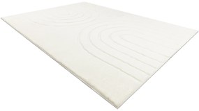 Koberec CURVY biely 11 Arches, prateľný