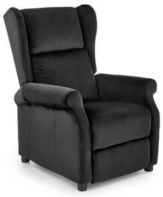 Polohovacie kreslo RELAXA čierne