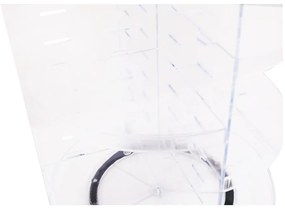 Priehľadný otočný plastový kúpeľňový organizér na kozmetiku - Hermia