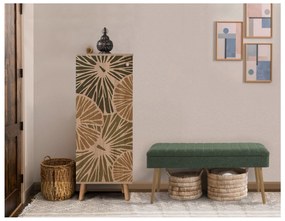 Predsieňová zostava Beside 29 (dub sonoma + zelená). Akcia -18%. Vlastná spoľahlivá doprava až k Vám domov. 1093993