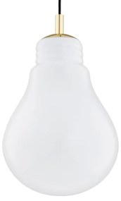 Argon 4879 - Luster na lanku JESSE 1xE27/15W/230V zlatá/biela