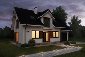 BERGE LED vonkajšie svietidlo INEZ čierne PIR - 1 x GU10 - 230V
