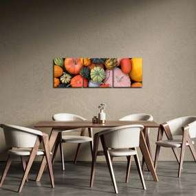 Obraz - Tekvica (s hodinami) (90x30 cm)