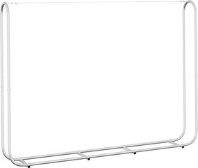 vidaXL Regál na krbové drevo 200x25x150 cm, pozinkovaná oceľ