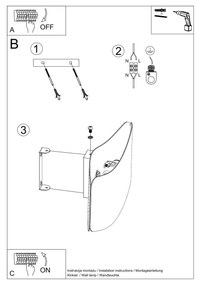 Nástenné svietidlo Tila, 1x biele kovové tienidlo, (40 cm)