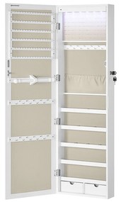 Závesná šperkovnica Elissa biela/béžová