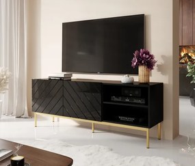 Cama Čierny TV stolík Abeto 2D