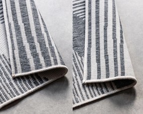 ELLE Decoration, Kusový koberec Gemini 106013 Silver z kolekcie Elle – na von aj na doma, 80x150, šedá, chodba / predsieň