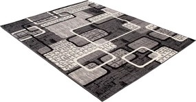 TA Koberec K859A TMAVO SIVÁ LACNÁ PP CRM Rozmer: 120x170 cm