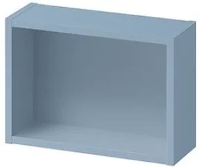 Cersanit Larga, závesná otvorená skrinka 40x28cm, modrá, S932-082