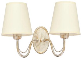 Nástenná lampa MALBO 2xE27/15W/230V béžová