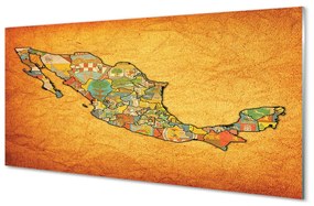 Nástenný panel  farebné mapa 100x50 cm