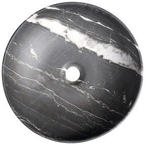 Sapho Sapho, RONDANE keramické umývadlo na dosku priemer 41cm, carnico marmor, AR435CM