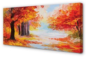 Obraz canvas Jesenné lístie stromu 100x50 cm