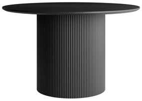 OKRÚHLY JEDÁLENSKÝ STÔL DEBORA ČIERNY 120 cm