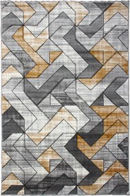 Koberec Cosmic Carving 5103 GREY/GOLD rozmery koberec: 80x150 cm
