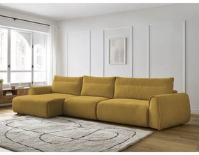 Okrovožltá rohová pohovka Aden – Bobochic Paris