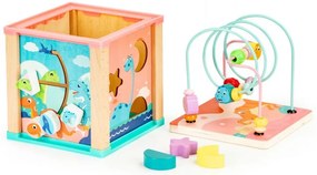 Drevená vzdelávacia kocka,  Ecotoys