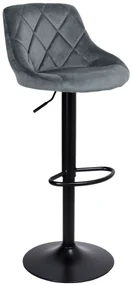 JAKS Barová stolička cydro black velvet grafit