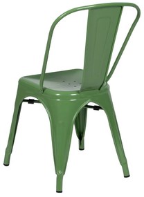 Zelené kovové jedálenské stoličky v súprave 2 ks – Ixia