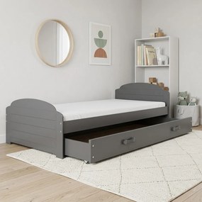 Posteľ LILI 200x90 grafitová