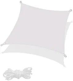 SPRINGOS Tieniaca plachta 5x5 m štvorcová SN1021 - sivá