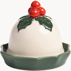 Ručne maľovaná vianočná maselnička Holly