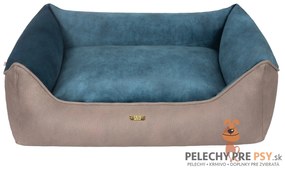 Pelech pre psa Cazo | Velvet tyrkys M - 73 x 57 cm